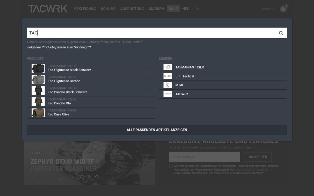 neue Suche tacwrk-de.com Onlineshop