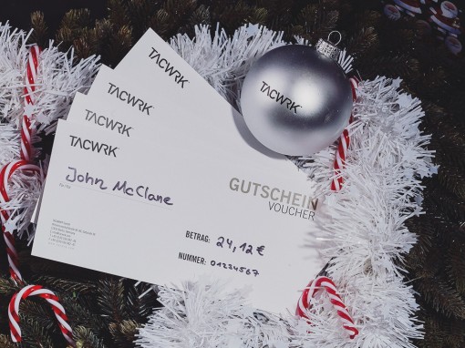 Wunschbetrag Gutscheine TACWRK Weihnachten