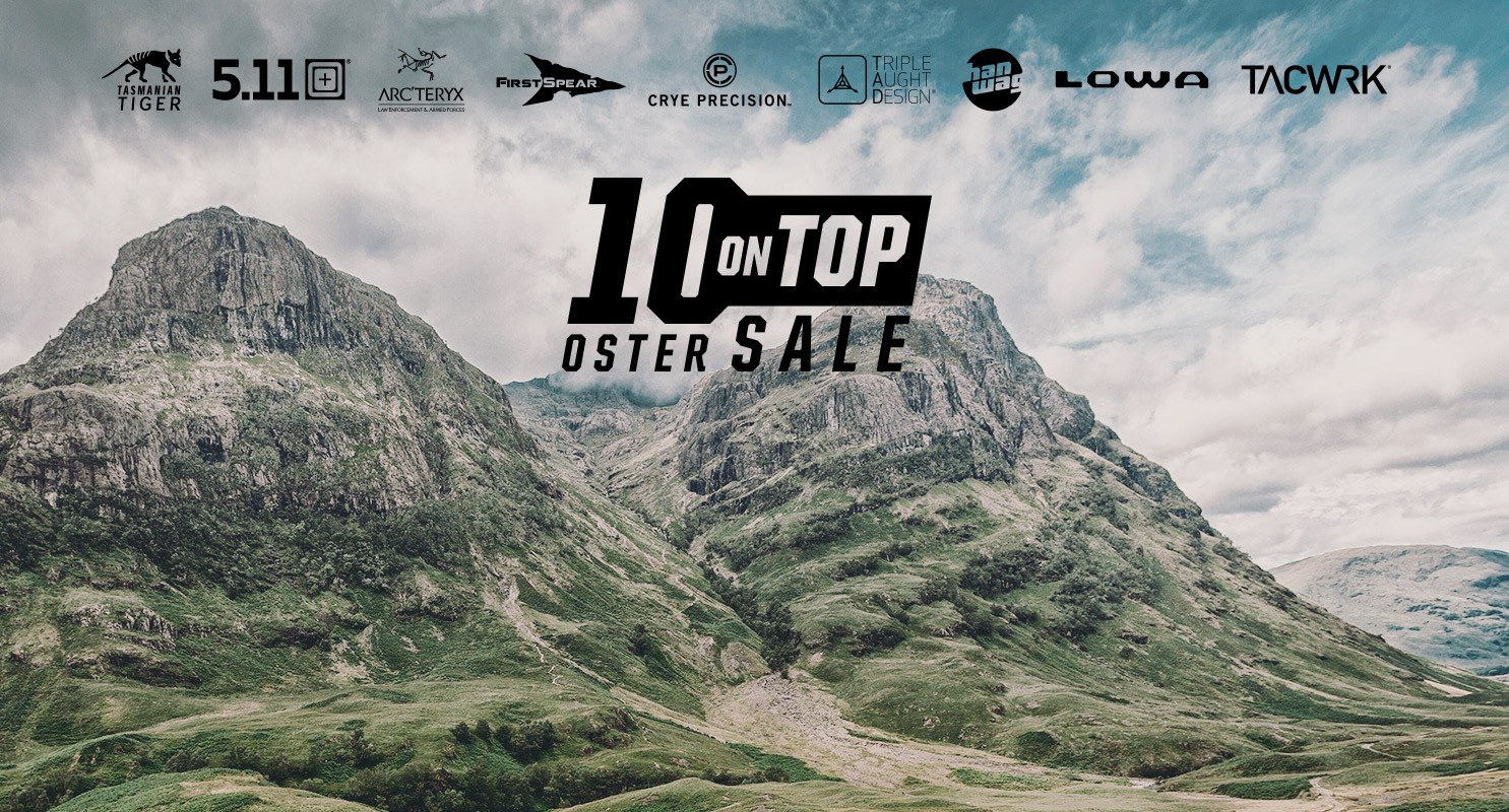 10% Extra-Rabatt auf 5.11 Tactical, Arc’teryx LEAF, Crye Precision, First Spear, HANWAG, TACWRK, Tasmanian Tiger, LOWA und Triple Aught Design. Code: OSTER10