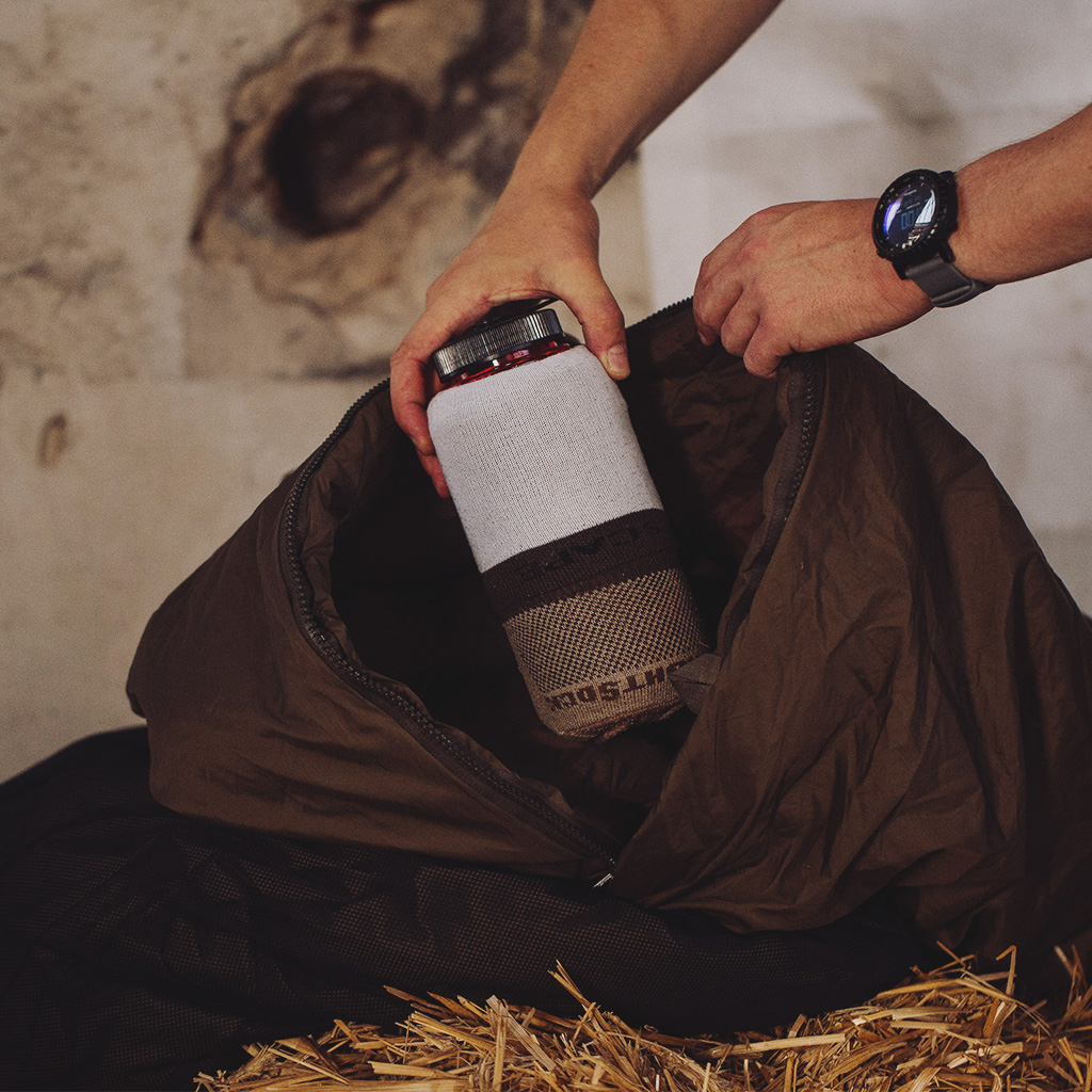 Nalgene Trinkflasche mit Wandersocke 