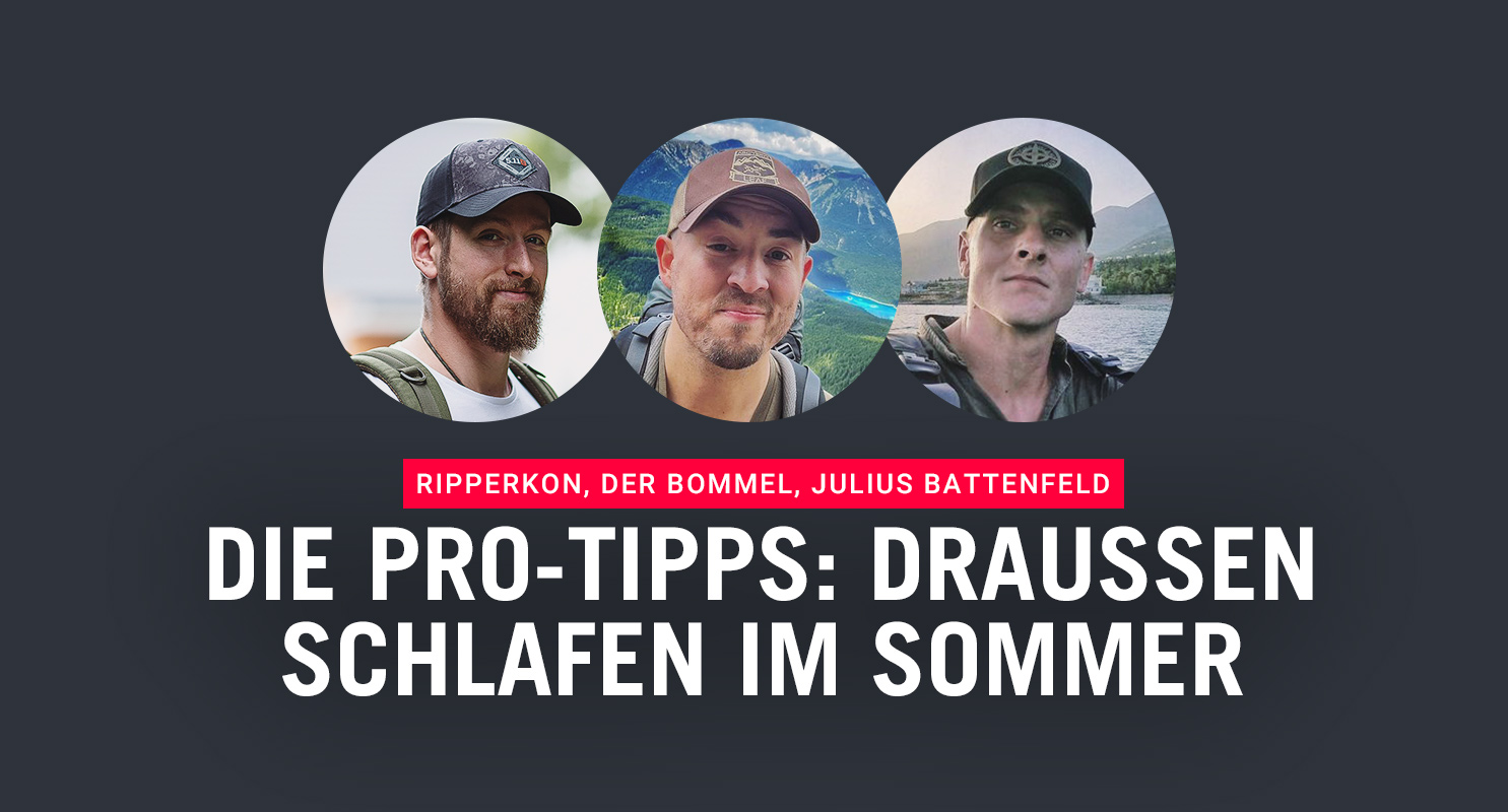 Pro-Tipps: Draussen schlafen im Sommer