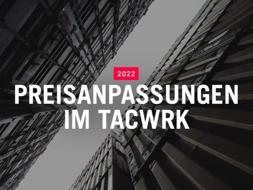 Preisanpassungen im TACWRK