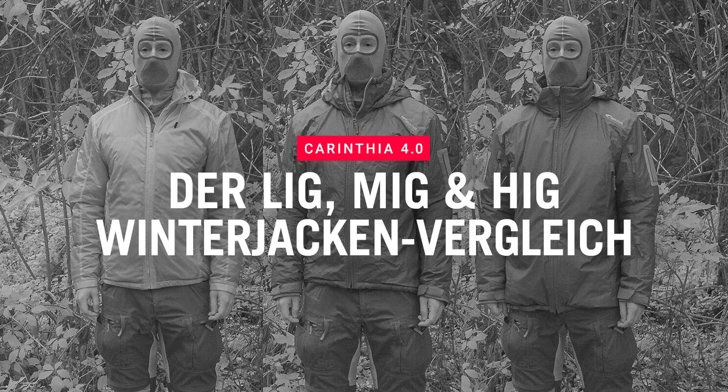 Carinthia 4.0 - Der LIG, MIG & HIG Winterjacken-Vergleich