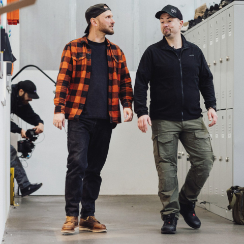 TACWRK Lagerbegehung in Ludwigsfelde auf 3000qm mit Olli Bender und Der Bommel