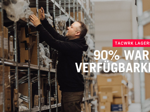 TACWRK Lagerstatus - 90% Warenverfügbarkeit